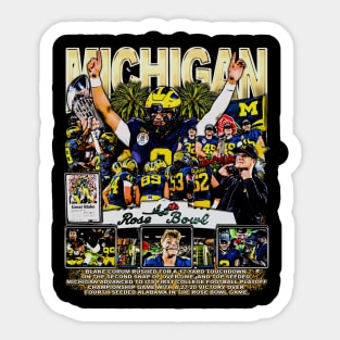 Michigan Champs Rose Bowl Sticker
